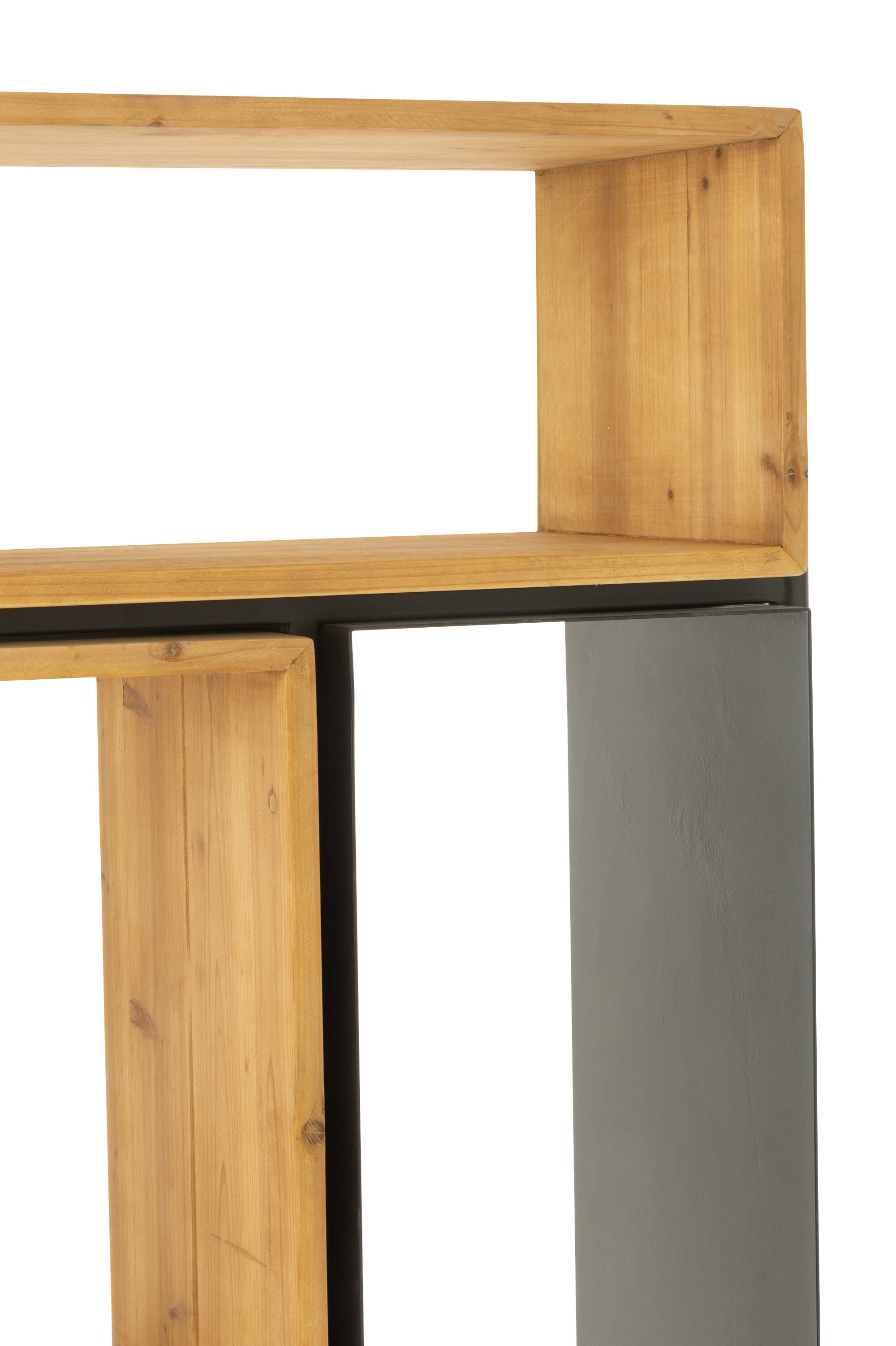 Plank Tina Sparrenhout/IJzer Zwart/Natuurlijk Klein