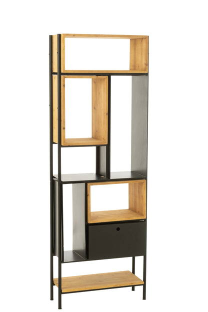 Plank Tina Sparrenhout/IJzer Zwart/Natuurlijk Klein