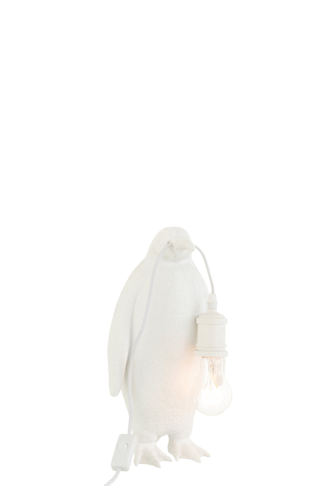 J-Line Tafellamp Pinguïn Resine Wit Small