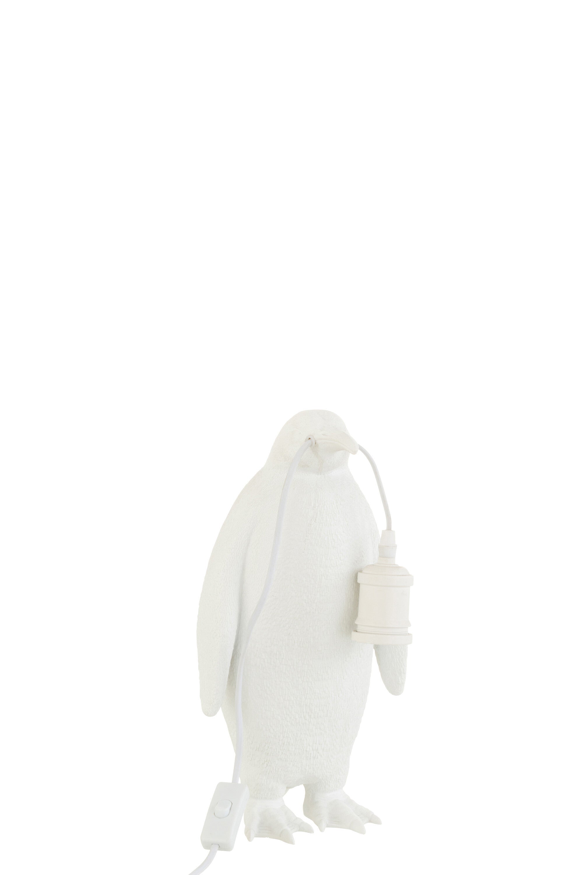 J-Line Tafellamp Pinguïn Resine Wit Small