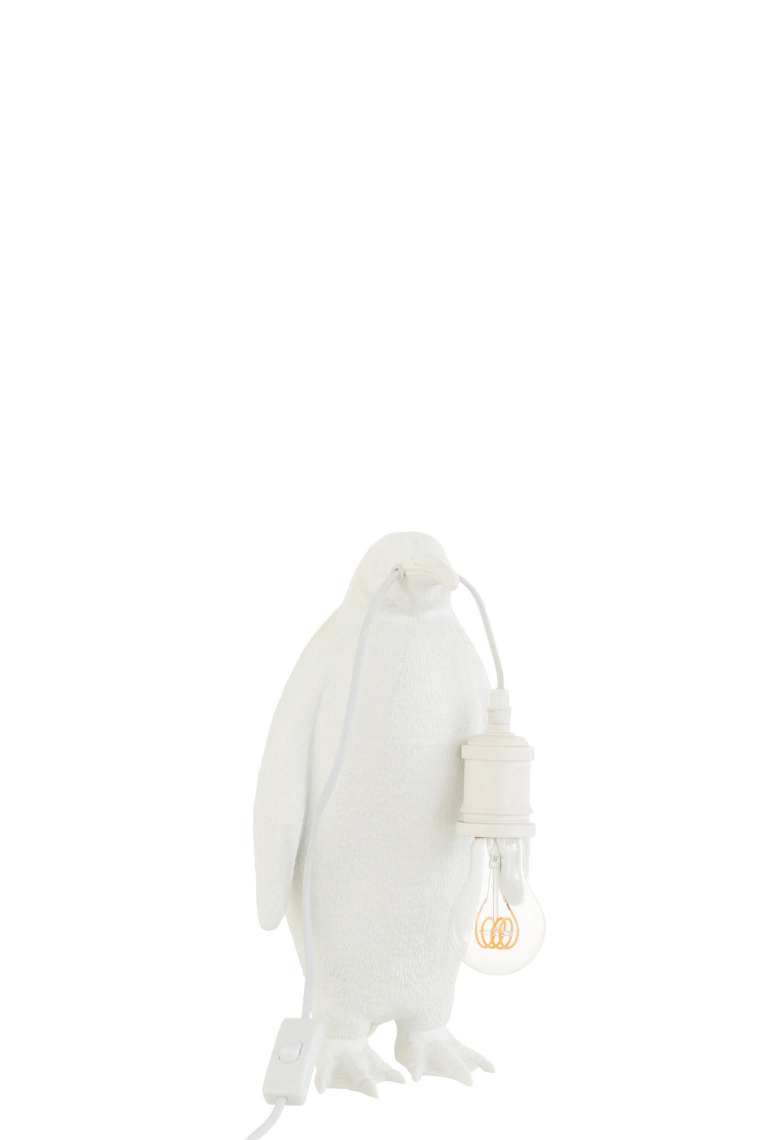 J-Line Tafellamp Pinguïn Resine Wit Small