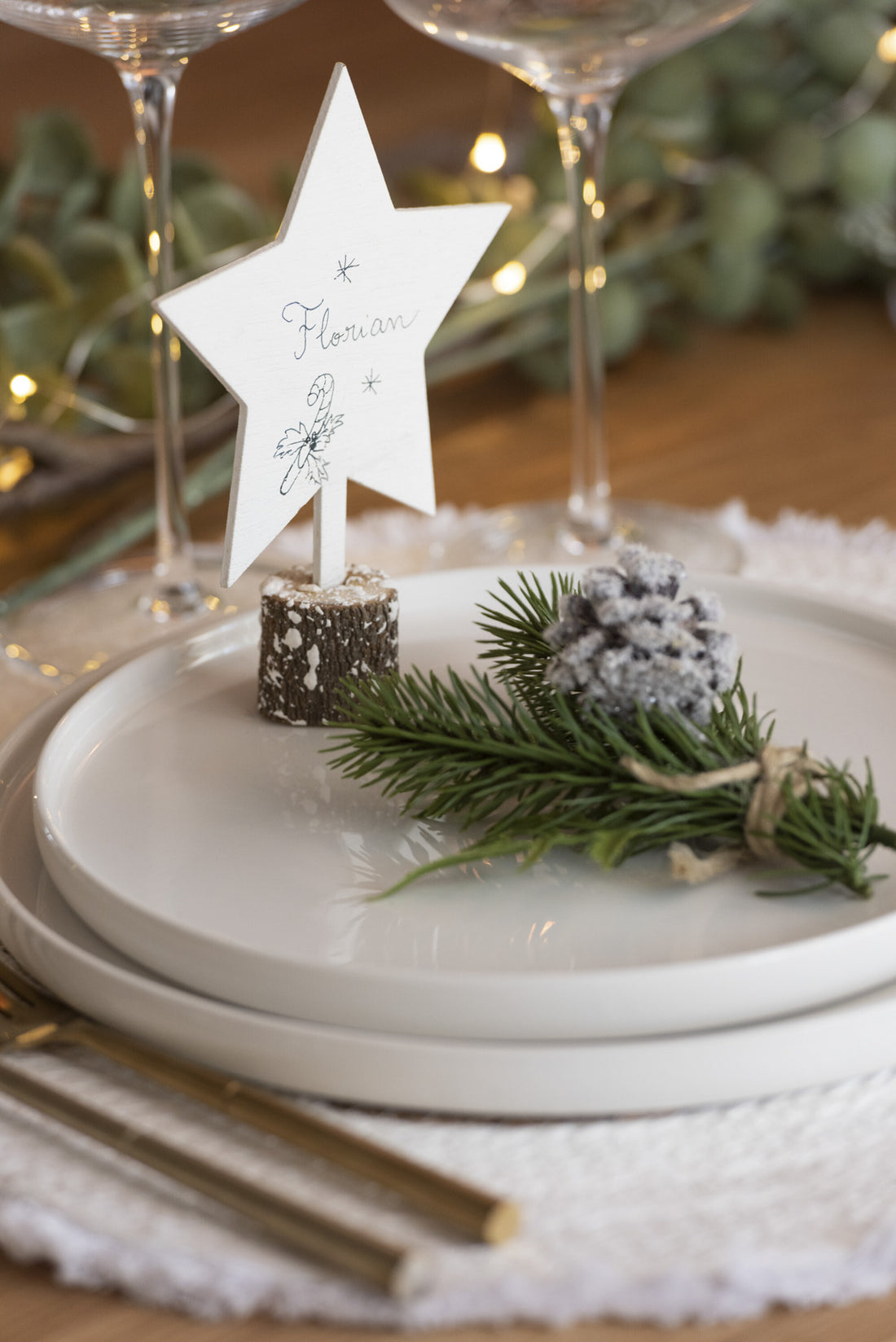 J-Line Kerstfiguren Multiplex Wit Assortiment Van 3