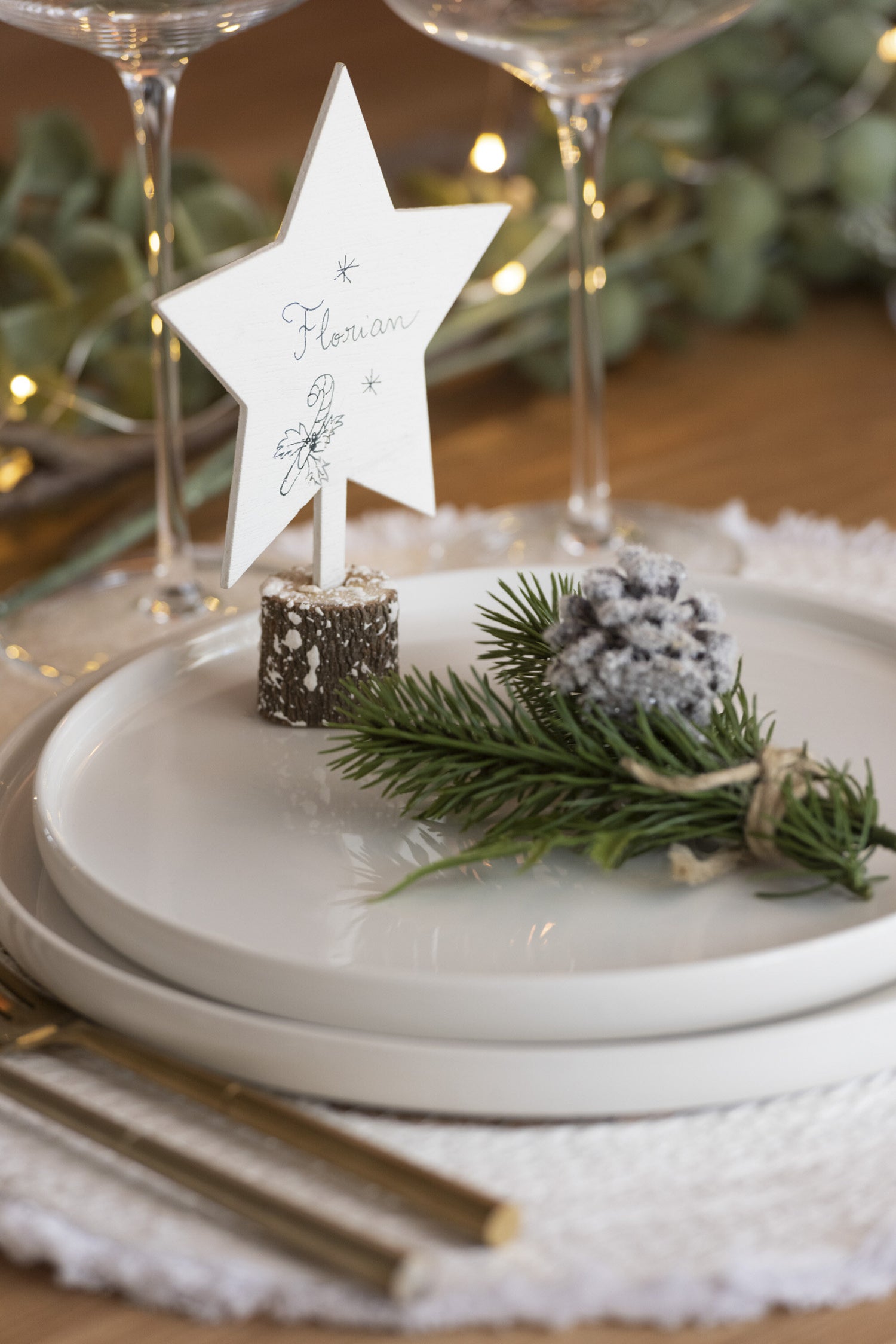 J-Line Kerstfiguren Multiplex Wit Assortiment Van 3