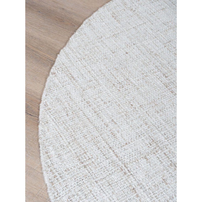 Vloerkleed Cross Light Beige – Rond ø200 cm