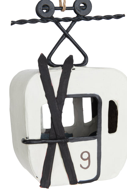 Kapstokken Ski Cabin Metaal Zwart/Wit Assortiment Van 4