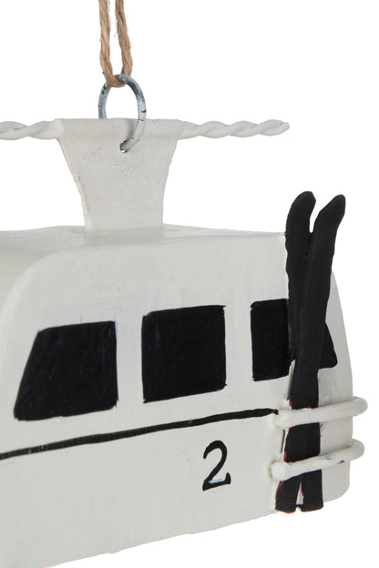 Kapstokken Ski Cabin Metaal Zwart/Wit Assortiment Van 4