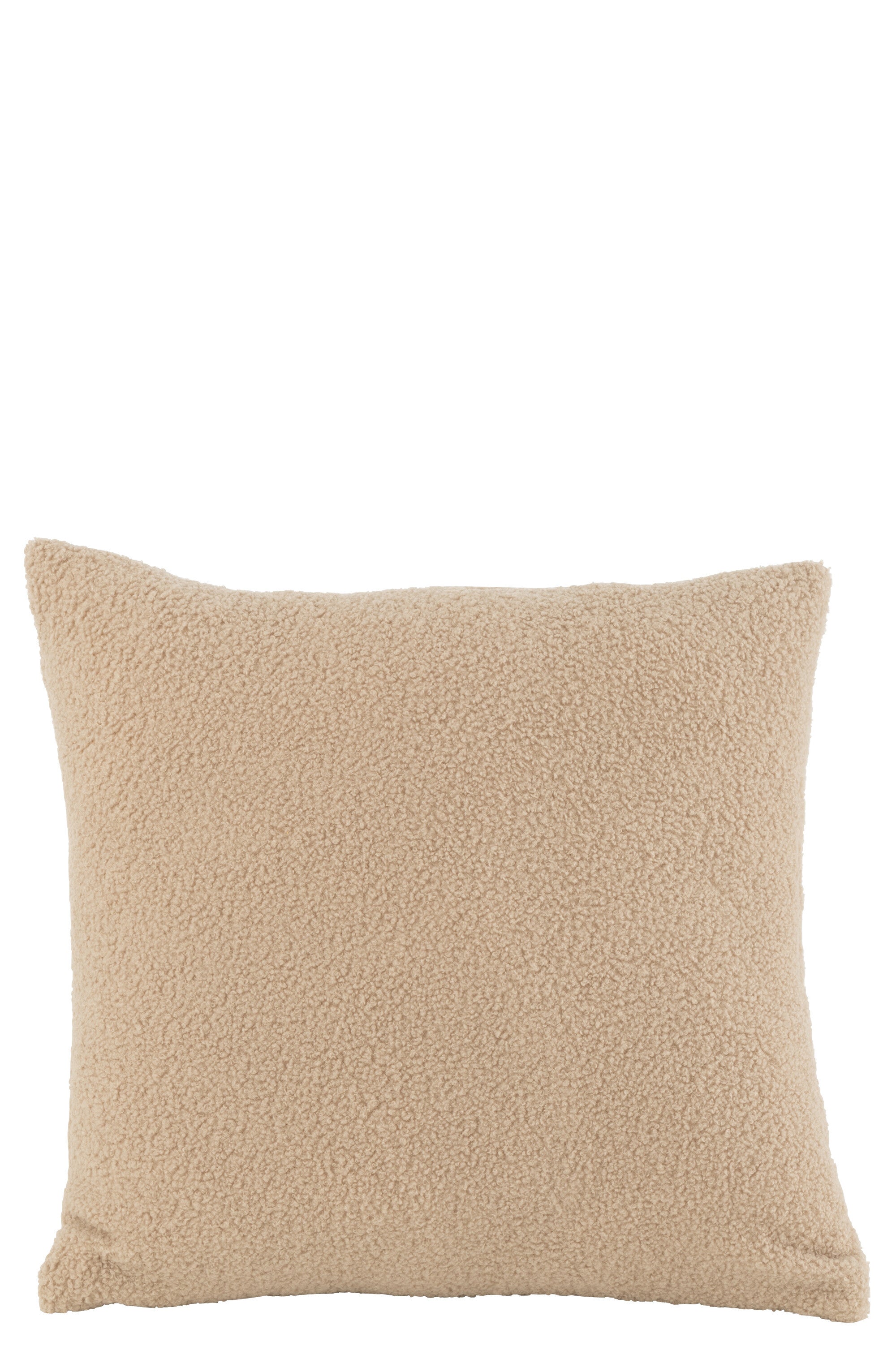 J-Line Kussen Teddy Bouclé Warm Beige