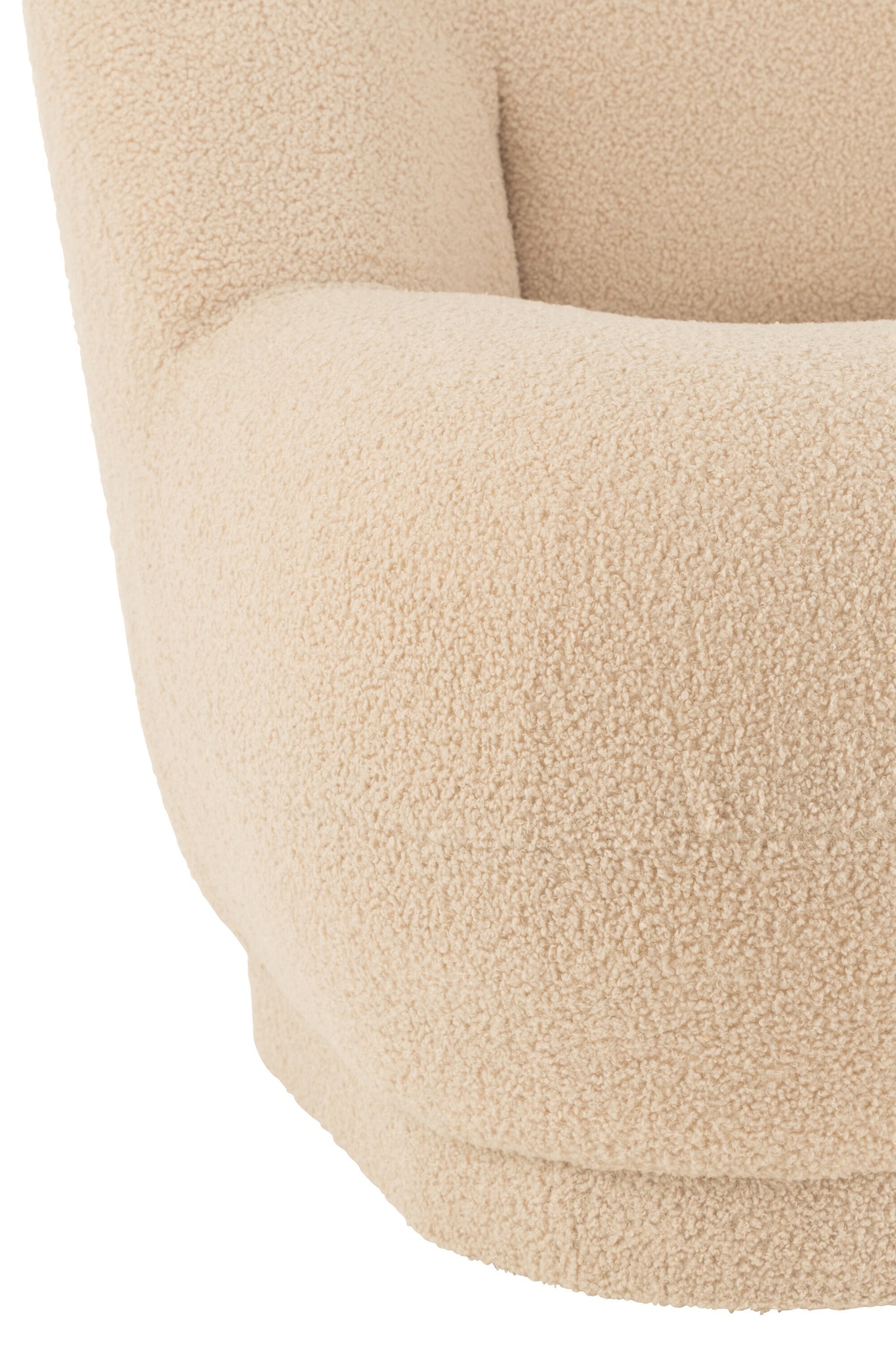 Kruk Teddy Velvet Wit Warm Beige