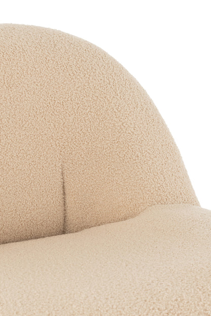 Kruk Teddy Velvet Wit Warm Beige