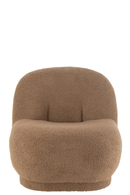 Kruk Teddy Velvet Wit Bruin
