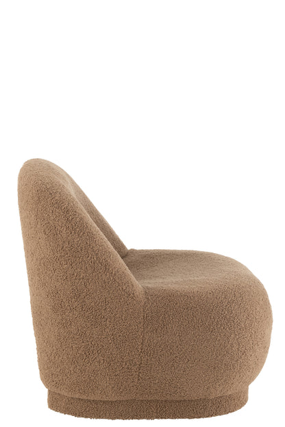 Kruk Teddy Velvet Wit Bruin