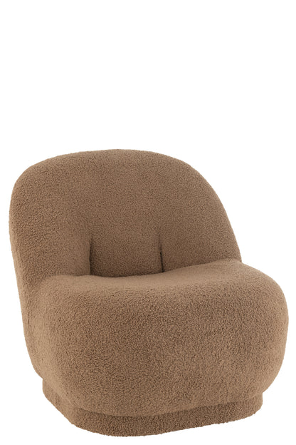 Kruk Teddy Velvet Wit Bruin