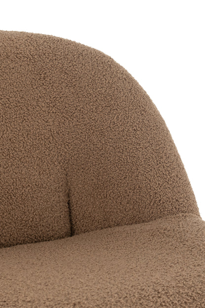 Kruk Teddy Velvet Wit Bruin