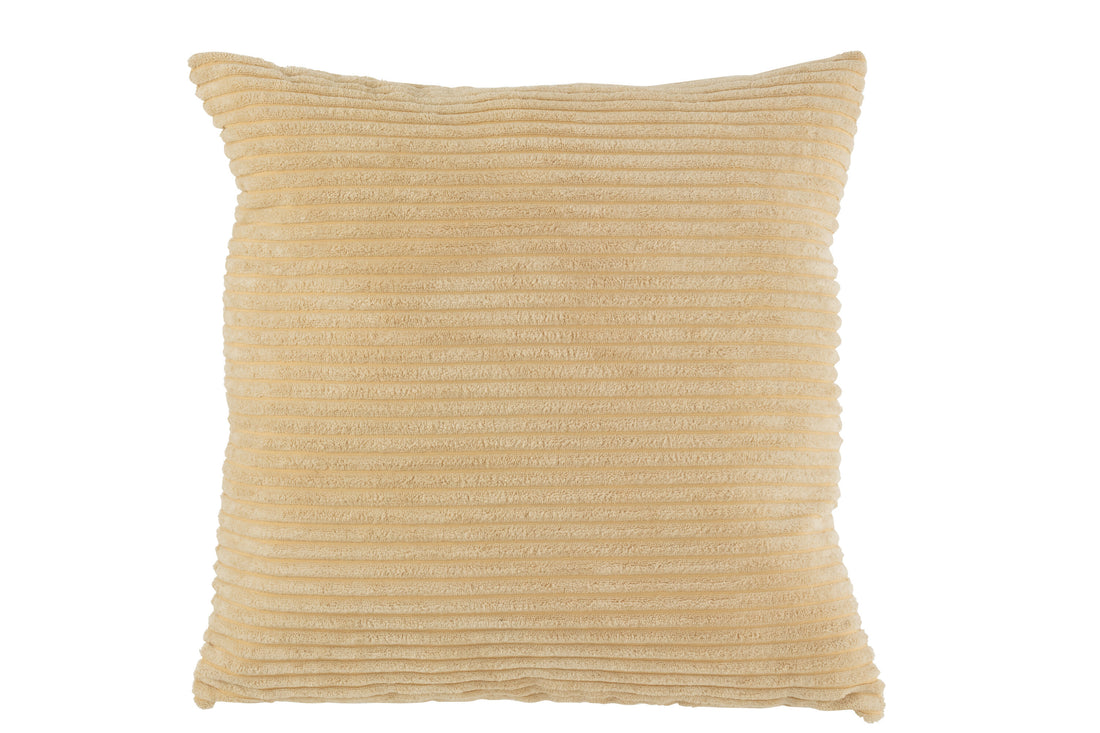 J-Line Kussen Streep Textiel Beige