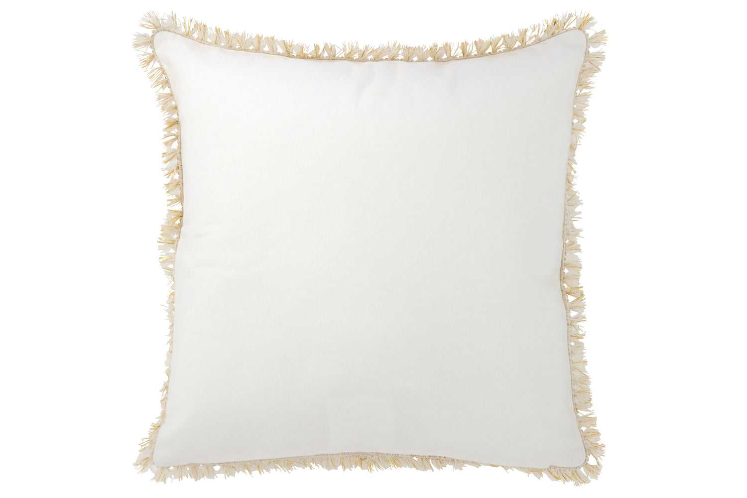 J-Line coussin Amour - textiel - wit/goud