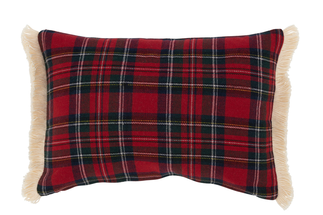 Kussen Tegels Bonheur Rood/Groen