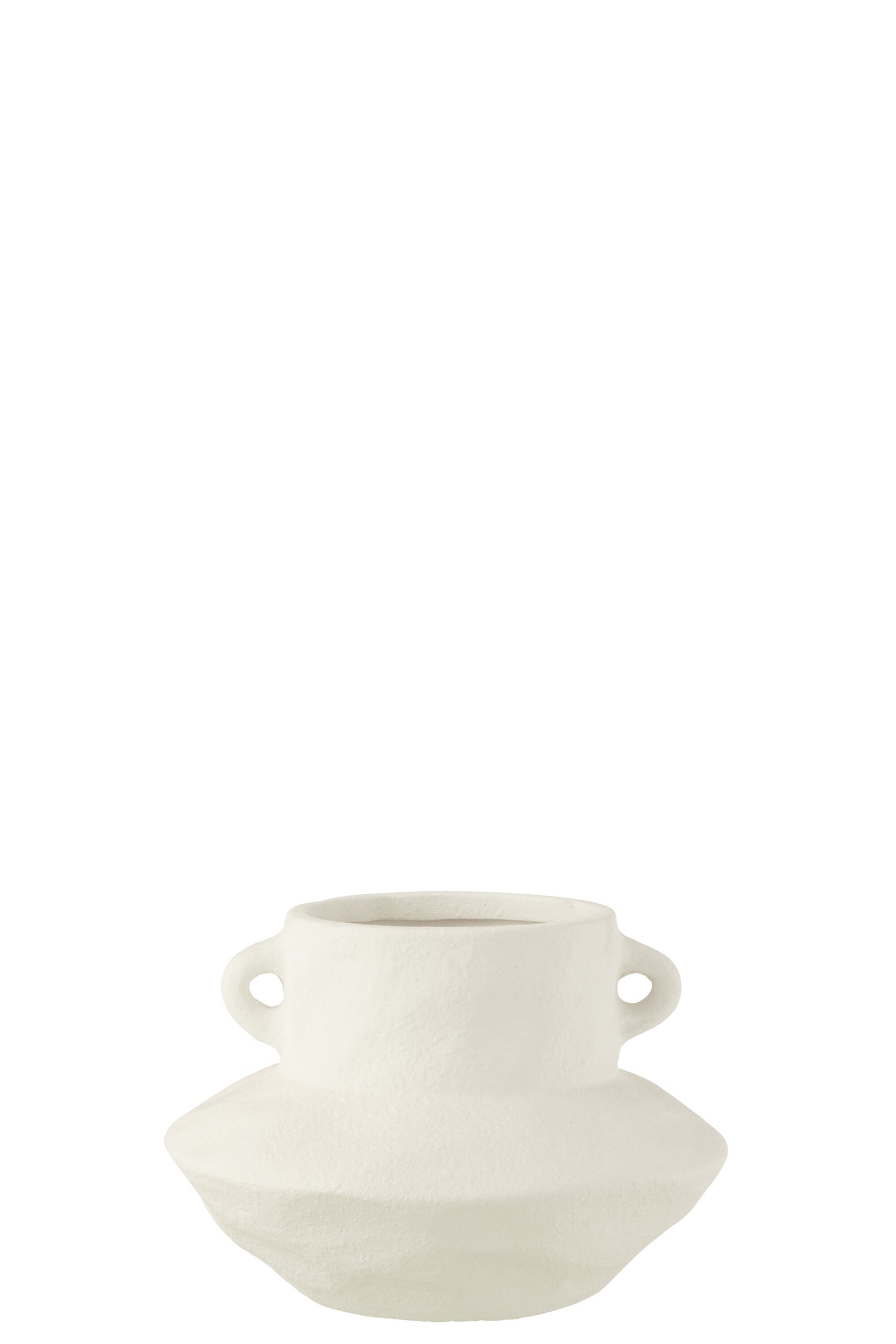 Vaas Handvat Klei Wit Groot