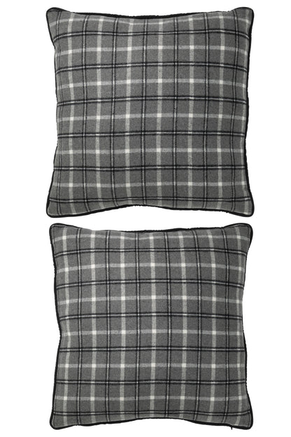 Kussen Tekst Polyester Grijs Ass2