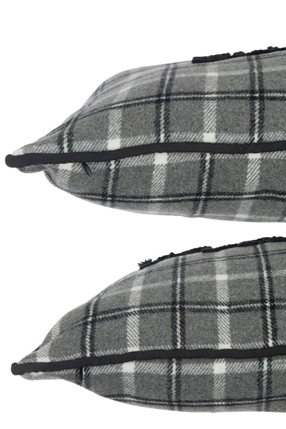 Kussen Tekst Polyester Grijs Ass2