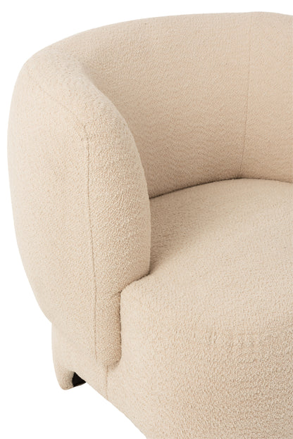 Zitplaats 1-Persoon Gebreid Textiel/Hout Wit