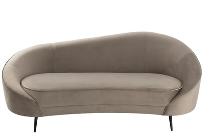 Bank Elisabeth Textiel Zilver