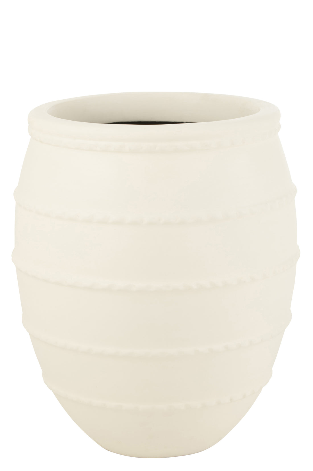 Bloempot Terracotta Wit