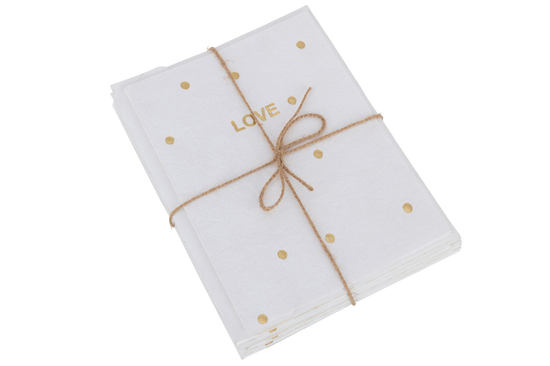 Doos met 6 kaarten en enveloppen Thuis/Liefde/Vreugde Papier