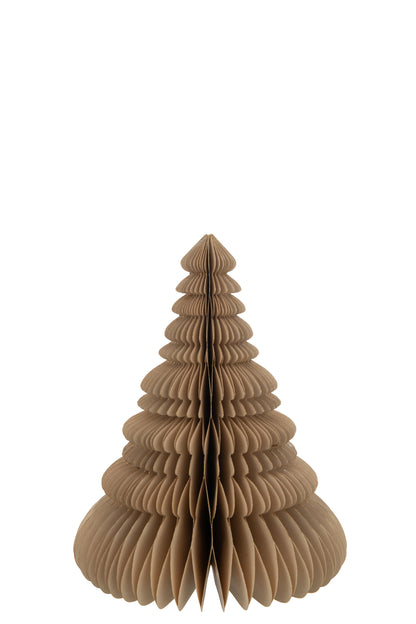 Kerstboom Vouwpapier Beige Groot