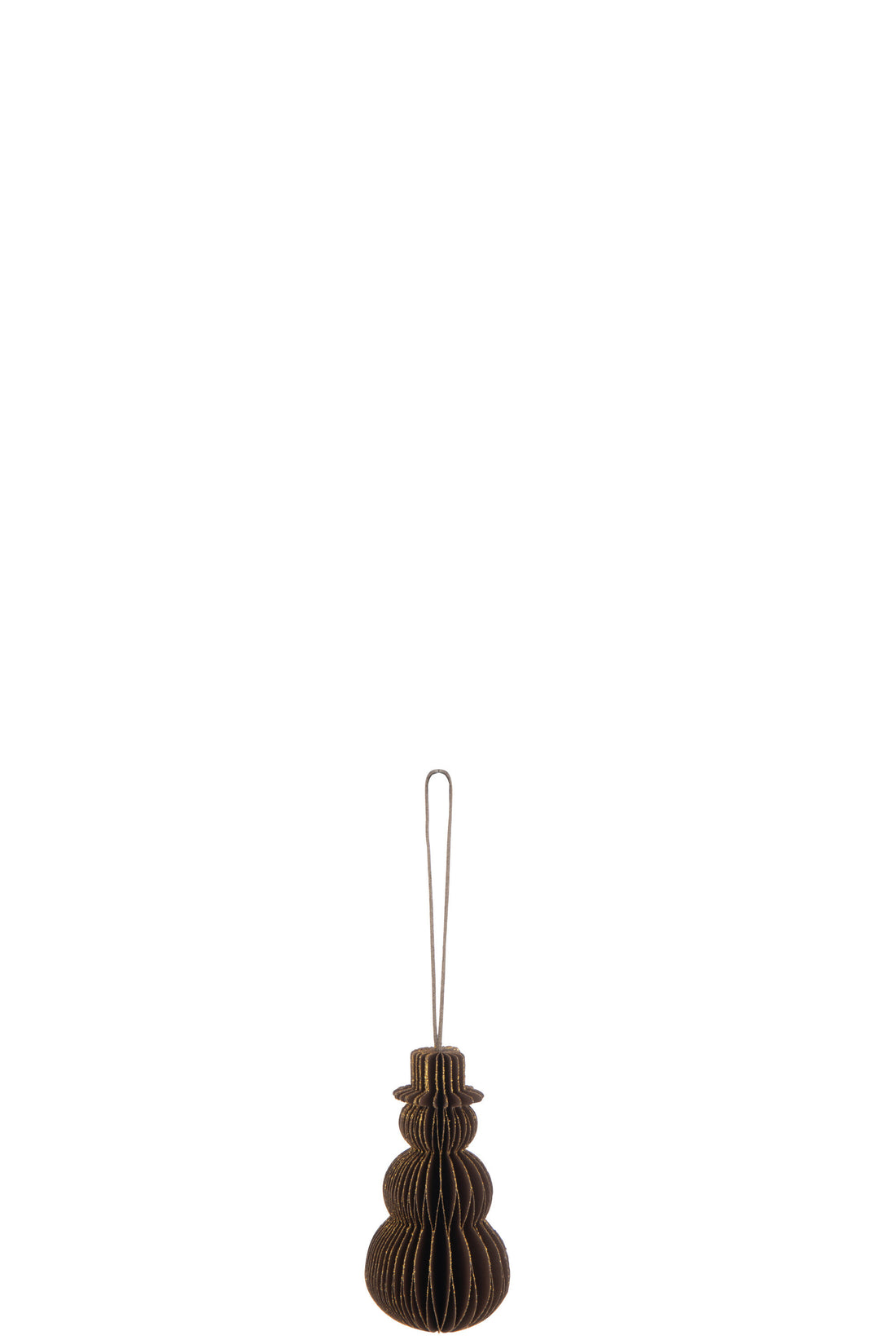 J-Line Hanger Sneeuwman Papier Bruin Small