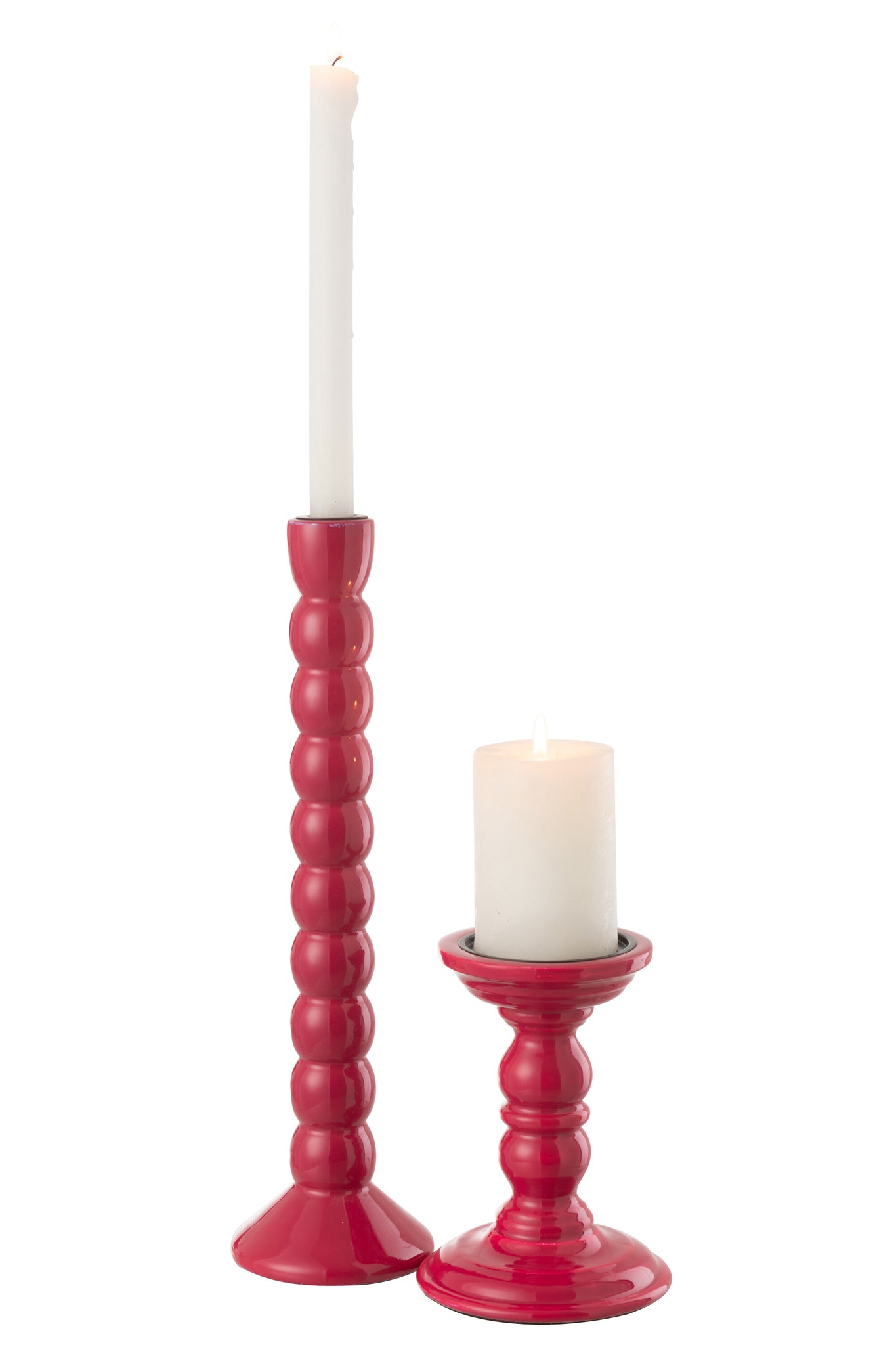 Kaarsenhouder Mangohout Fuchsia