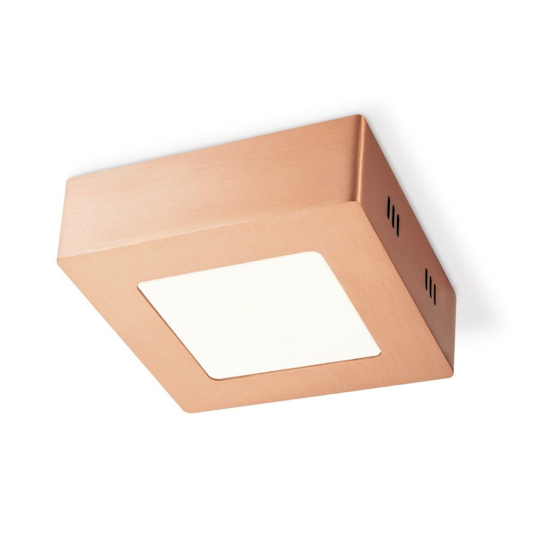 LED Plafondlamp Ska - Koper - Vierkant 12/12/3.6cm