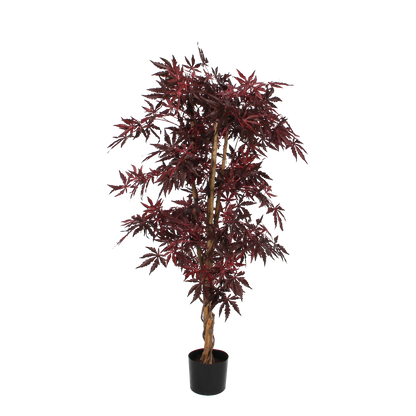 Esdoorn Kunstplant - H140 x Ã˜80 cm - rood