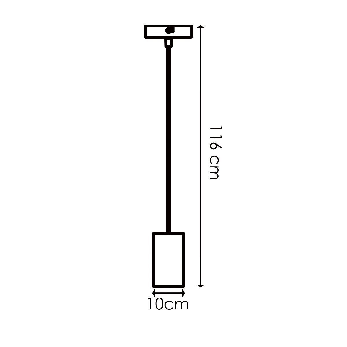 Hanglamp Billy - hout - 10x10x116cm