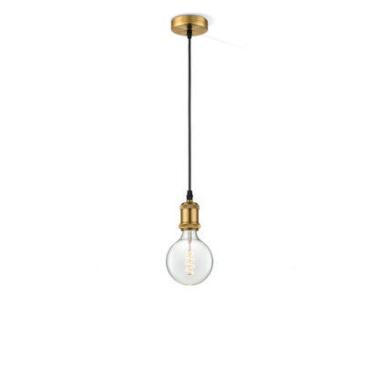 hanglamp brons vintage - G125 - dimbaar E27 helder