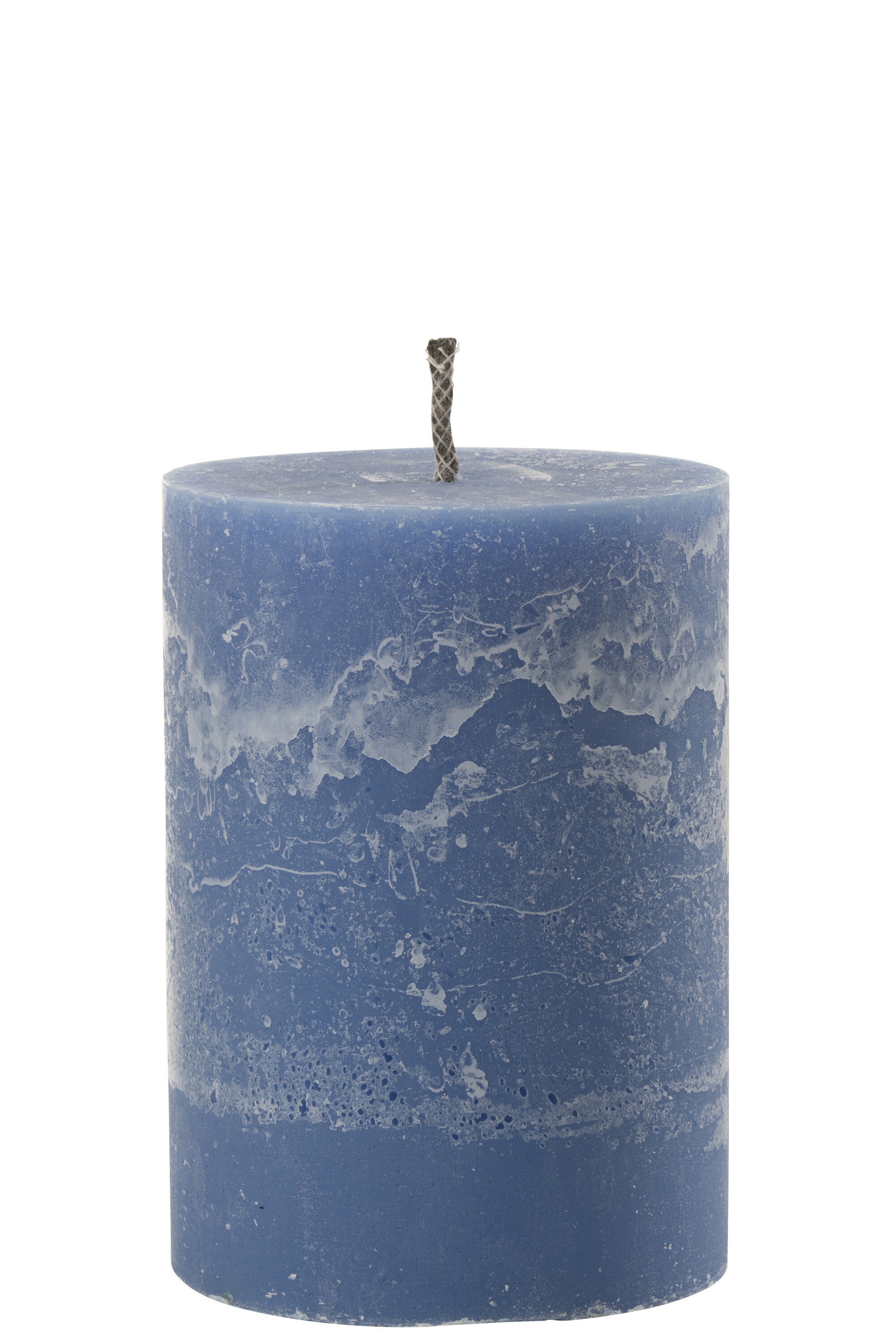 J-Line Buitenkaars Pilaar Paraffine Blauw Medium-95Uren