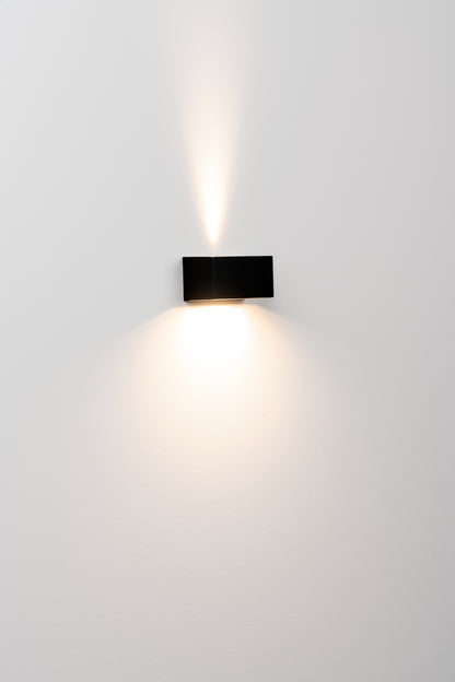 Mini-wandlamp H.5 G9 zwart met structuur