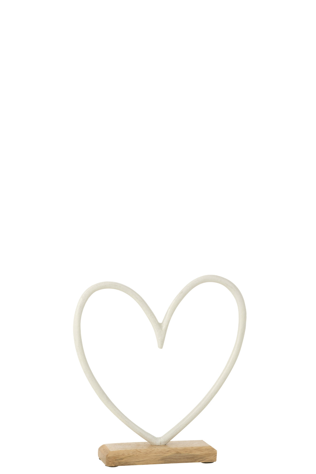 Hart Op Voet Aluminium Wit Klein