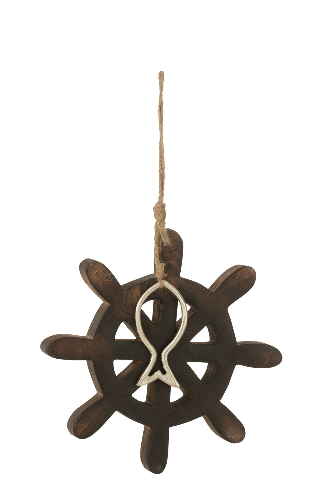 Helm Vis Mangohout Donkerbruin Groot