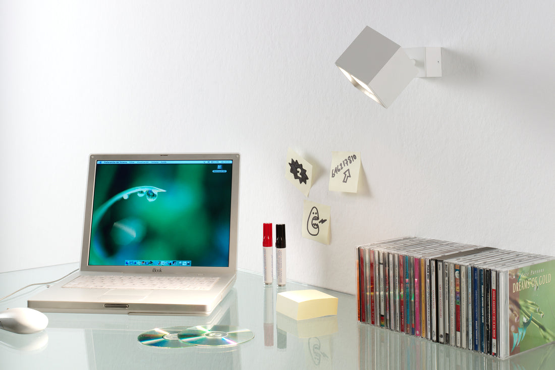 Dau 80 wand-/plafondlamp GU10 gestructureerd wit