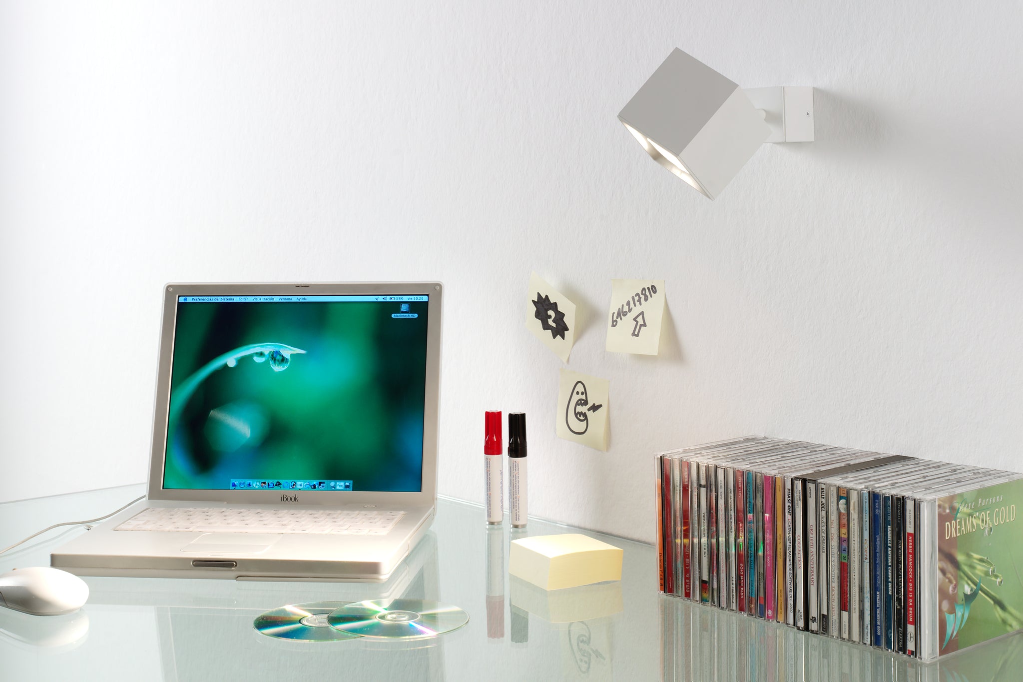 Dau 80 wand-/plafondlamp GU10 gestructureerd wit