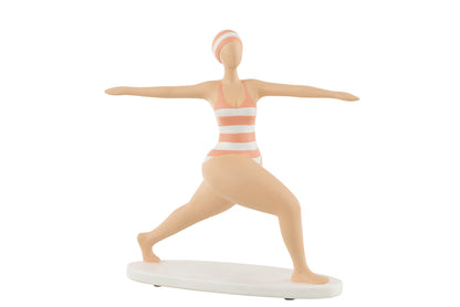Vrouw Yoga Stretch Poly Oranje