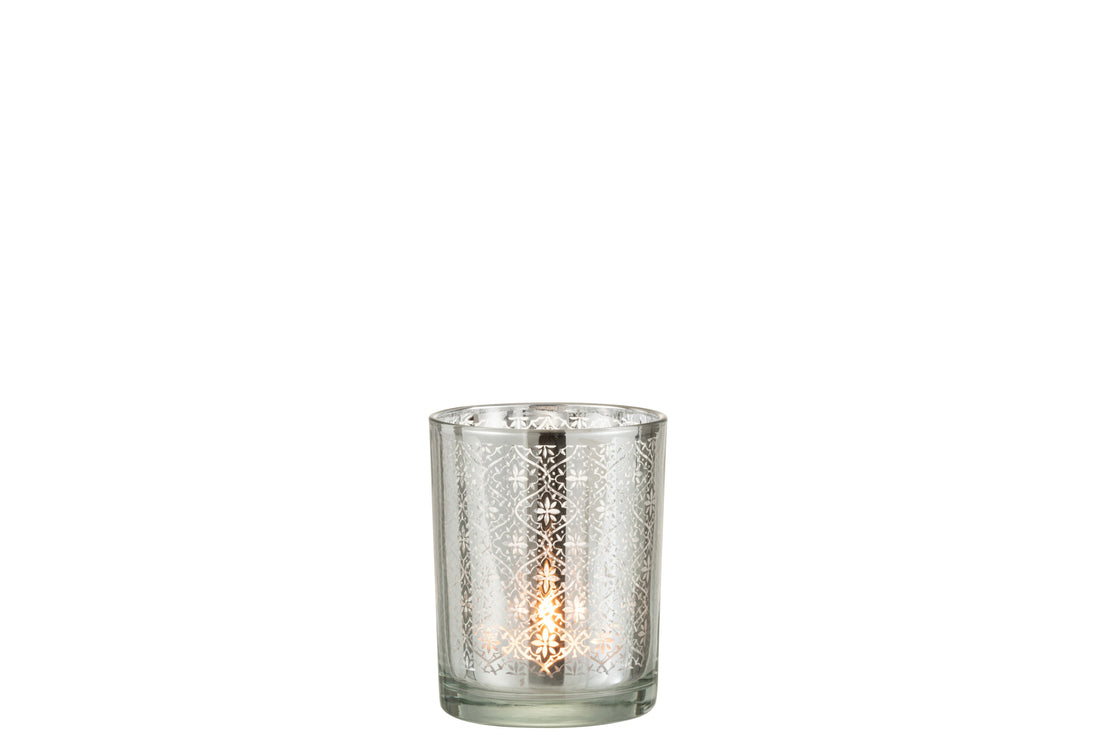 Orkaan Oosters Glas Zilver Klein