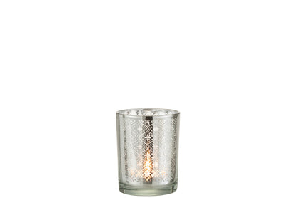 Orkaan Oosters Glas Zilver Klein