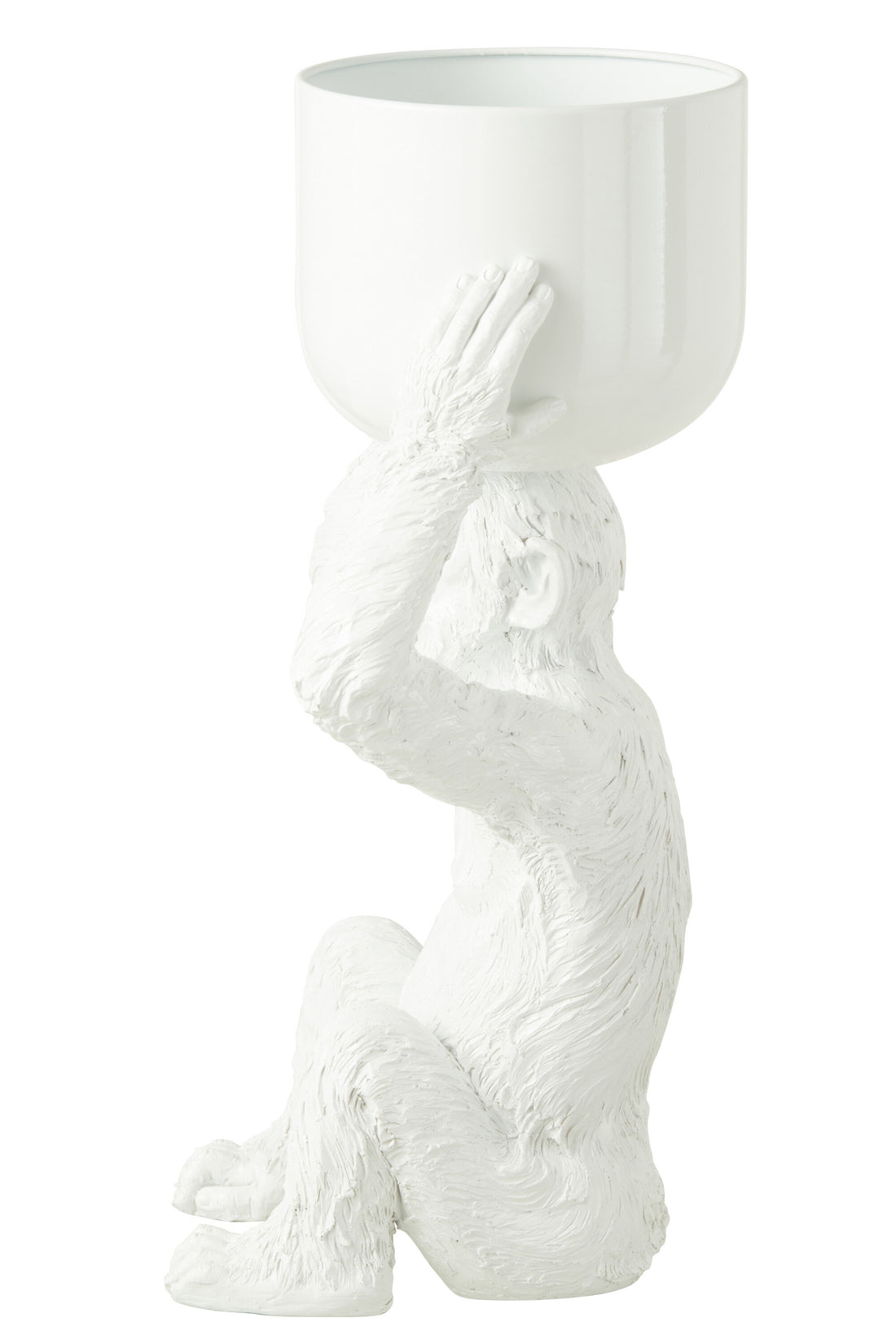 IJsemmer Aap Polyresin Wit