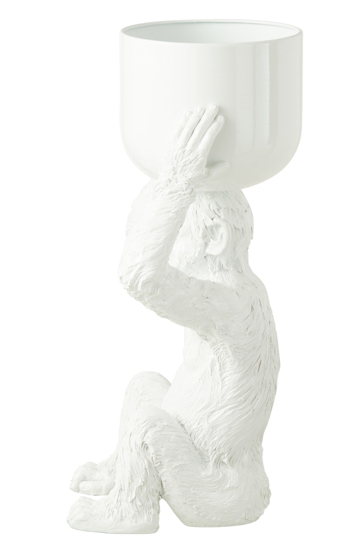 IJsemmer Aap Polyresin Wit