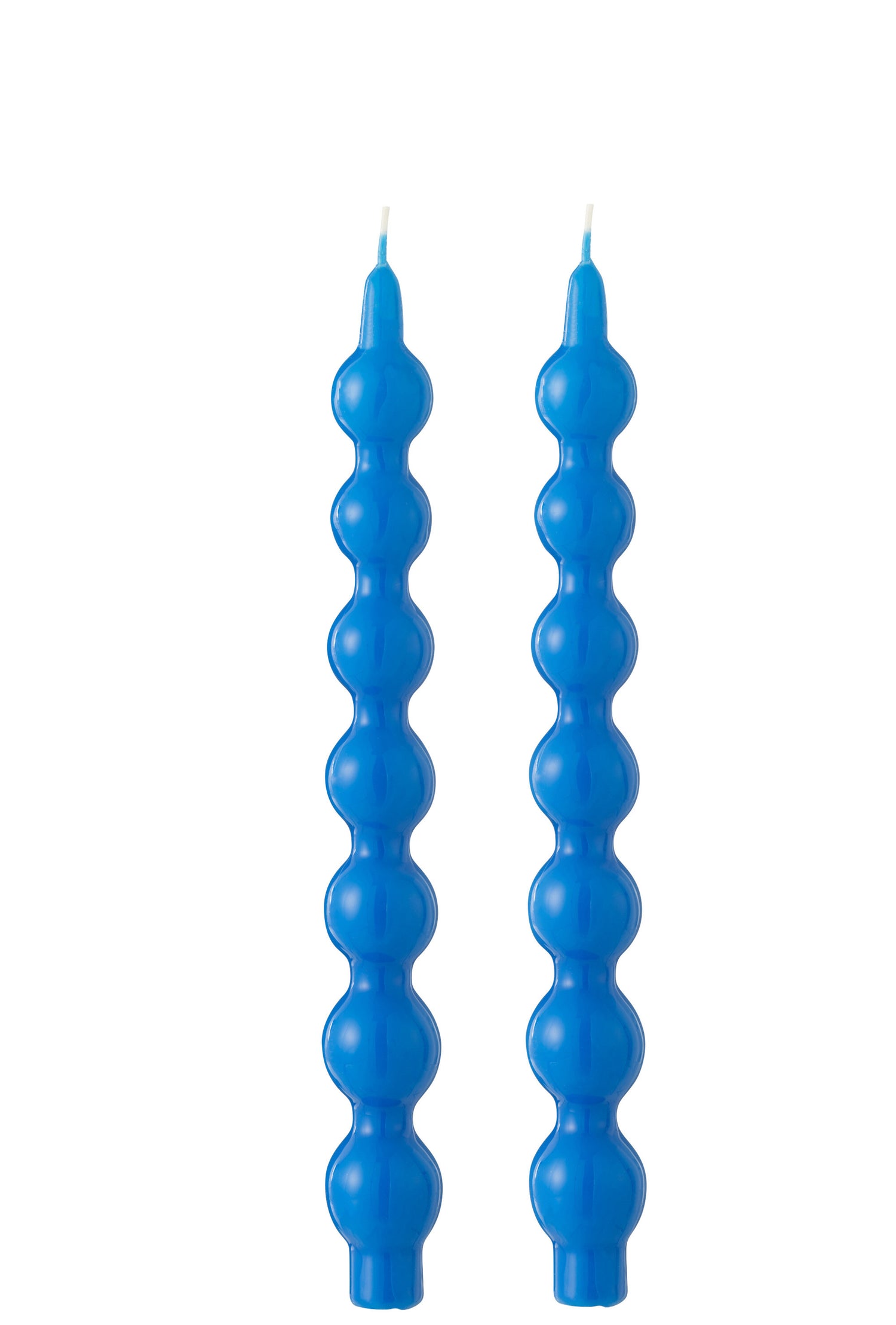 J-Line Doos 2 Kaars Kalebas Blauw-5H