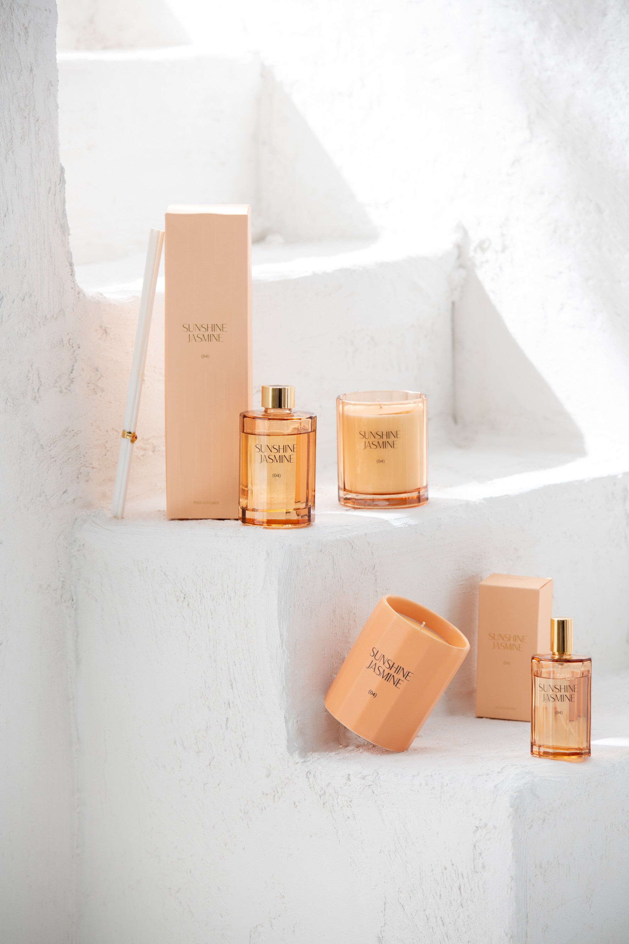 J-Line huisparfum - Home Fragrance Sunshine - jasmijn - roze