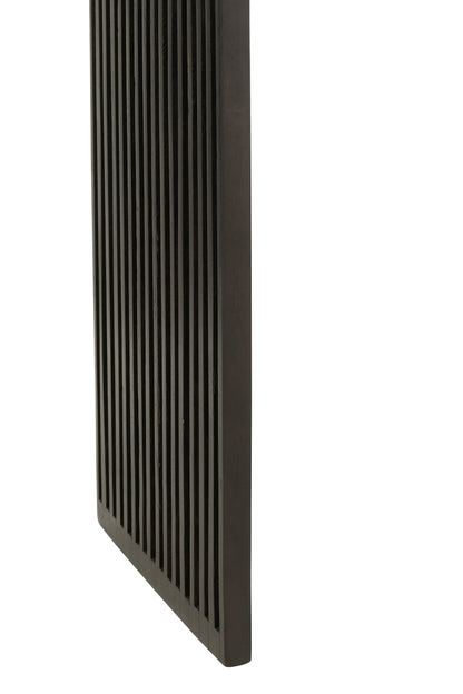 Set van 2 consoles met plank van gerecycled teakhout in het zwart.