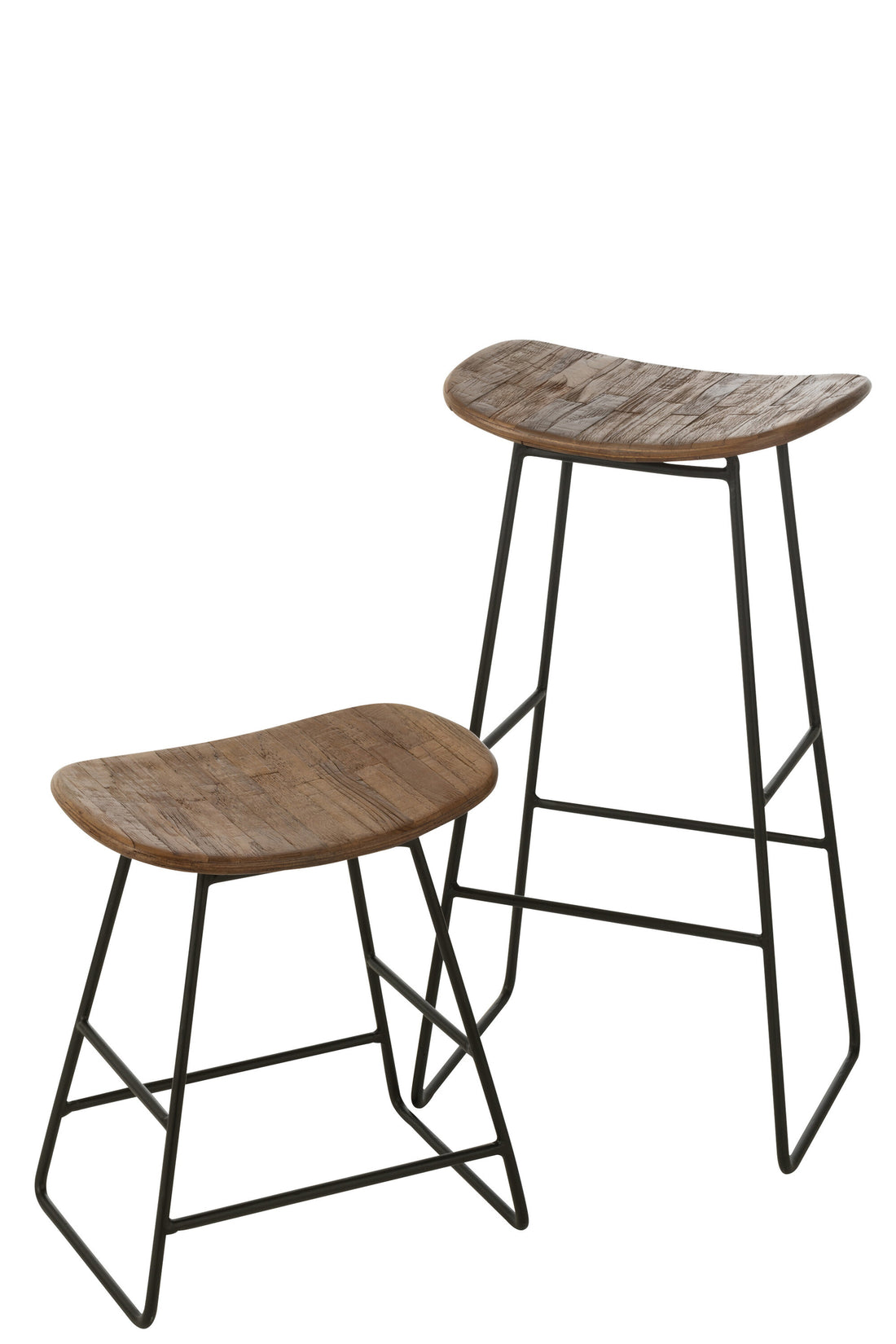 J-Line Stoel Rechthoekig Gerecycleerd Teak Naturel Large