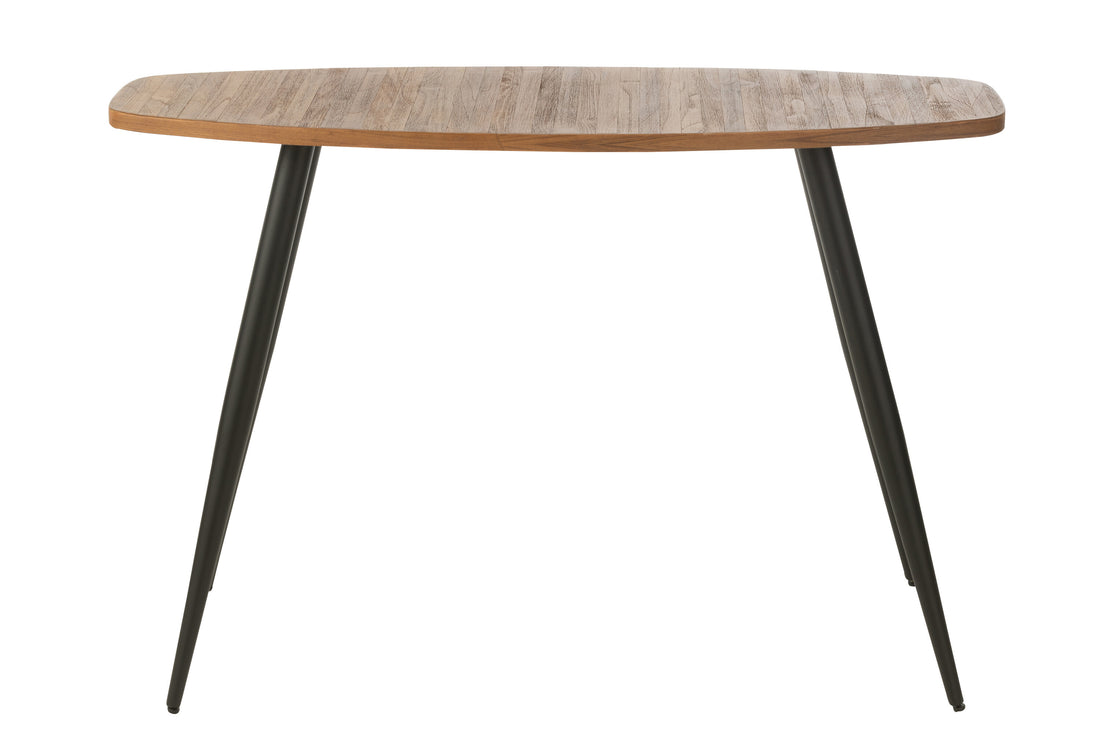 Console Ovaal Recycle Teak Natuurlijk